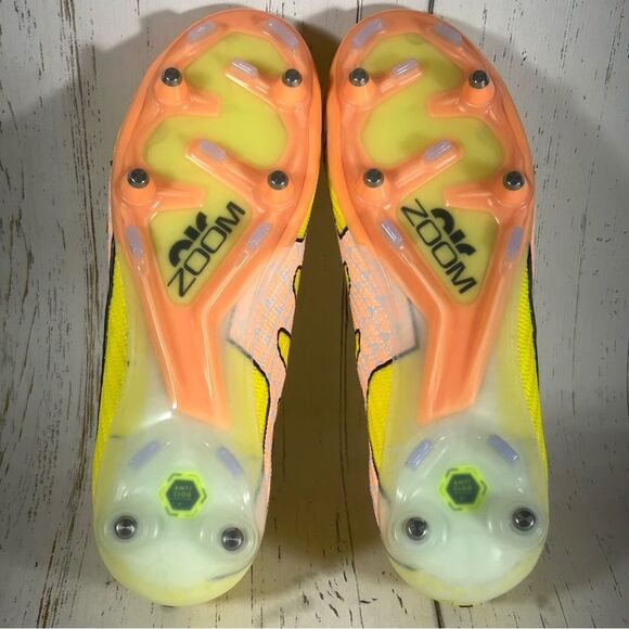 Nike Zoom Mercurial Vapor 15 Elite SG Pro Cleats Yellow Mens Size 6 DJ5168-781 - Picture 8 of 10